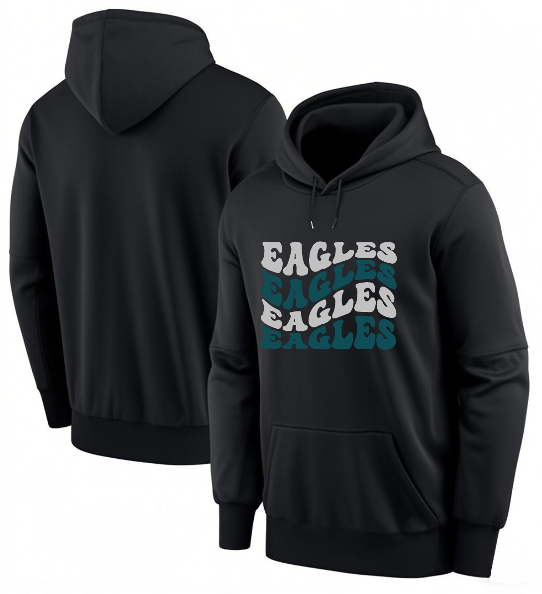 Men 2025 Philadelphia Eagles black hoodie style 13->philadelphia eagles->NFL Jersey